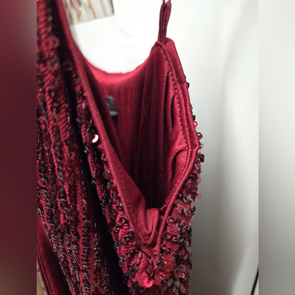 Vince Camuto Women Jumpsuit Red Sparkles XS - Picture 6 of 7